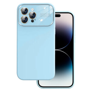 Soft Silicone Lens Case for Iphone 13 light blue