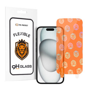 Tel Protect Best Flexible Hybrid Tempered Glass for IPHONE 15/15 PRO