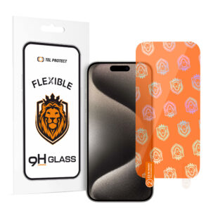 Tel Protect Best Flexible Hybrid Tempered Glass for IPHONE 15 PLUS/15 PRO MAX