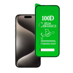 Tempered Glass HARD CERAMIC for IPHONE 15 PRO MAX BLACK