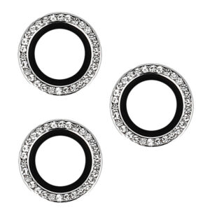 Tempered Glass HARD DIAMOND for camera (LENS) for Iphone 15/15 Plus silver (lens 2 pieces)