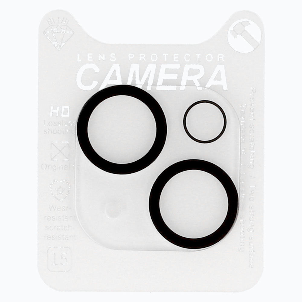 Tempered Glass HARD SILK PRINT for camera (LENS) for Iphone 15/15 Plus (island)