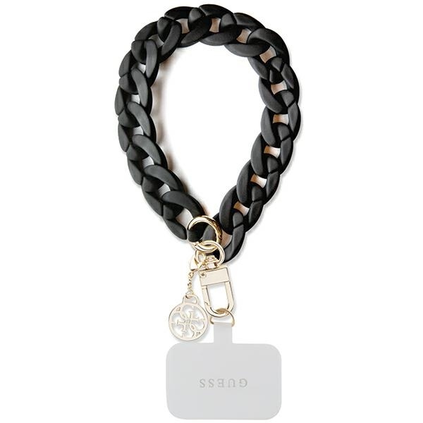Original Strap GUESS Acrylic 4G Charm Universal Big Hand Strap GUOUCBMC4MK black