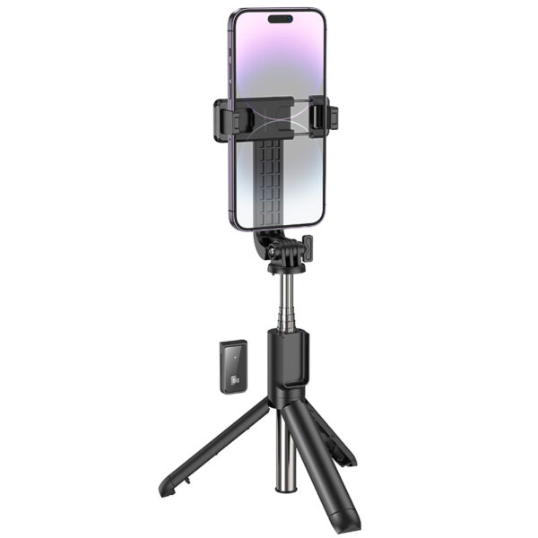 Borofone Selfie Stick BY11 Happy bluetooth with tripod and remote control black