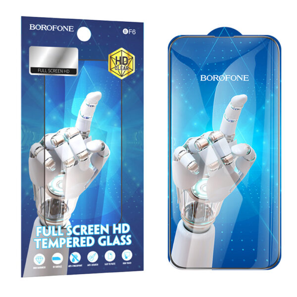 Borofone Tempered glass BF6 Diamond Armor Full Screen HD for Iphone 15 Pro - 10 pieces