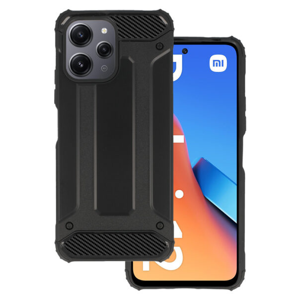 Armor Carbon Case for Xiaomi Redmi 12 Black