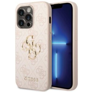 Original Case GUESS 4G Big Metal Logo GUHCP15L4GMGPI for Iphone 15 Pro różowy