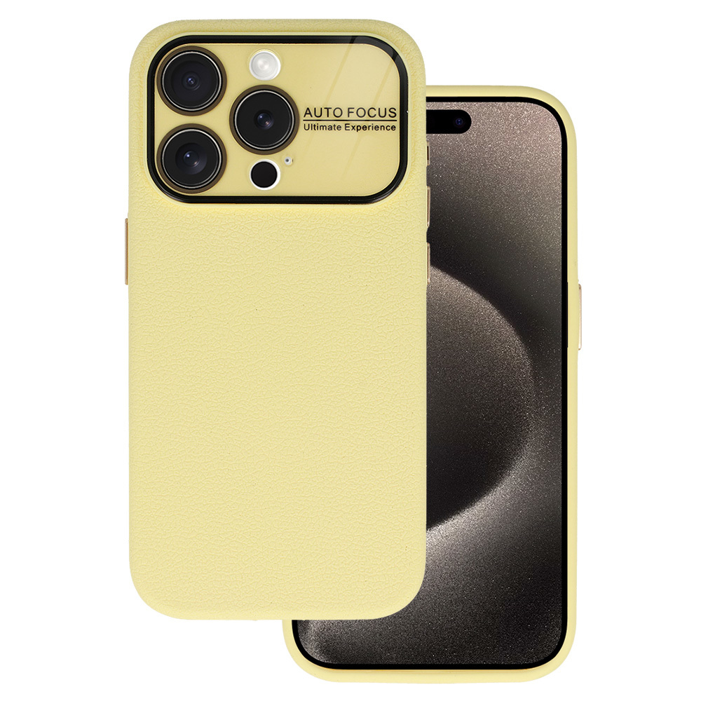 Tel Protect Lichi Soft Case for Iphone 15 Plus yellow