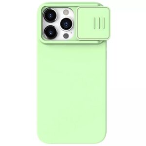 Nillkin CamShield Silky Silicone Case for Iphone 15 Pro Max mint