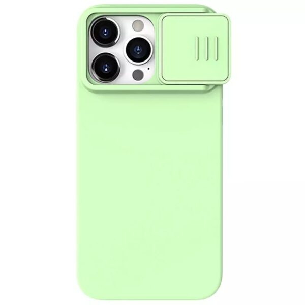 Nillkin CamShield Silky Silicone Case for Iphone 15 Pro Max mint