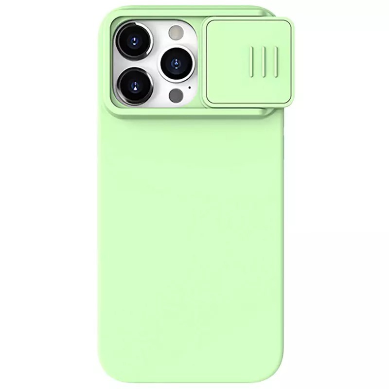 Nillkin CamShield Silky Silicone Case for Iphone 15 Pro Max mint