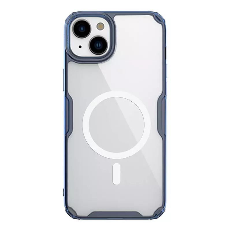 Nillkin Nature Pro Magnetic TPU Case for Iphone 15 Plus transparent-blue