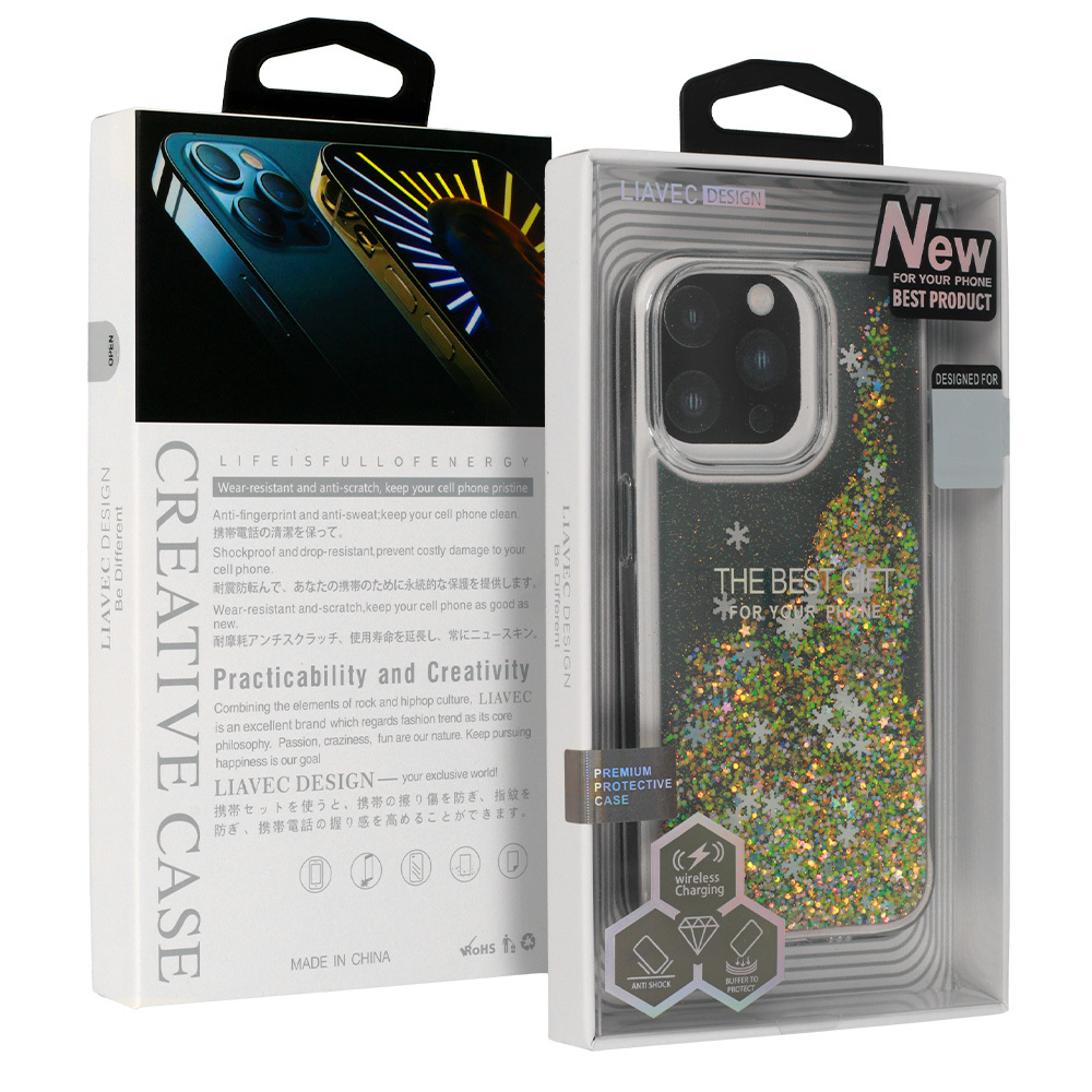 Snowflake Series Case for Iphone 15 Pro black