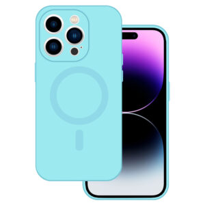 TEL PROTECT MagSilicone Case for Iphone 15 Light blue