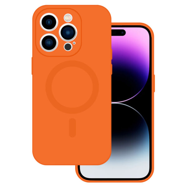 TEL PROTECT MagSilicone Case for Iphone 15 Plus Orange