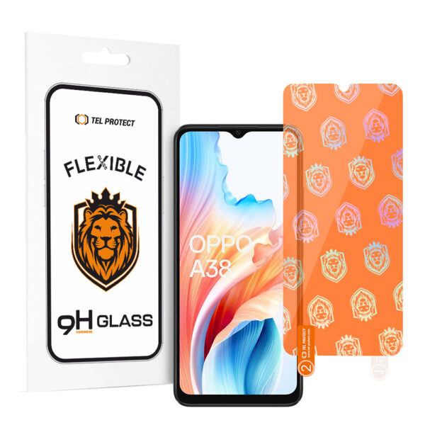 Tel Protect Best Flexible Hybrid Tempered Glass for OPPO A18/A38