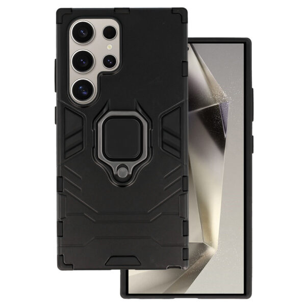 Ring Armor Case for Samsung Galaxy S24 Ultra Black