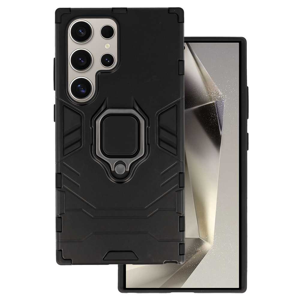 Ring Armor Case for Samsung Galaxy S24 Ultra Black