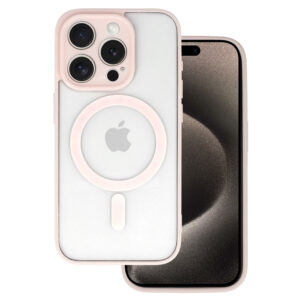 Acrylic Color Magsafe Case for Iphone 12 Pro Max light pink