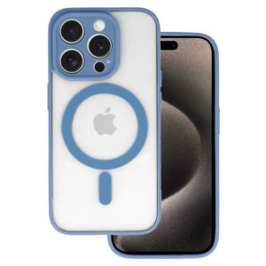 Acrylic Color Magsafe Case for Iphone 15 Pro light blue