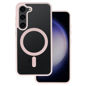 Acrylic Color Magsafe Case for Samsung Galaxy S22 light pink