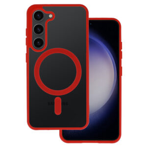 Acrylic Color Magsafe Case for Samsung Galaxy S23 red