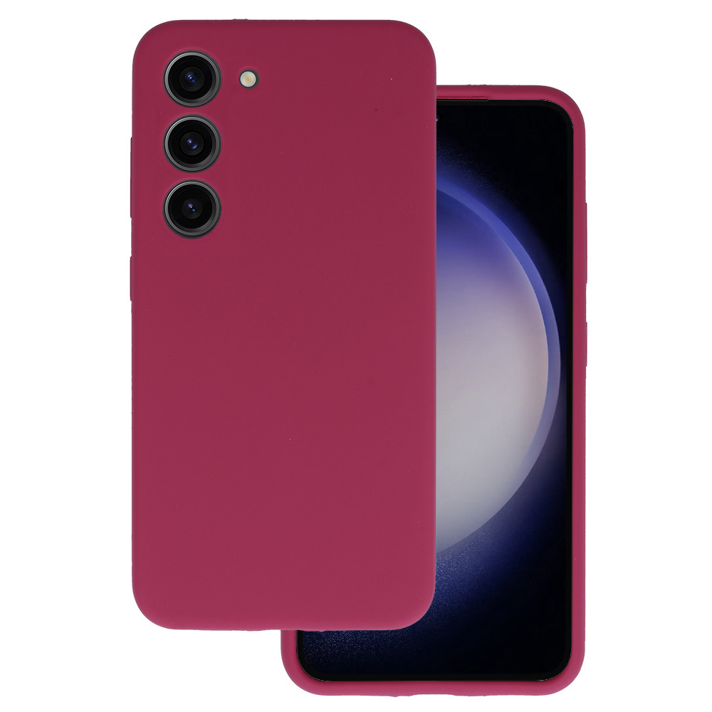 Silicone Lite Case for Samsung Galaxy S23 Plus burgundy