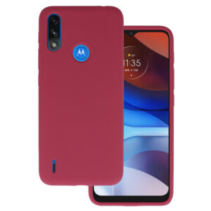 Silicone Lite Case for Motorola Moto E7 Power/E7i Power burgundy