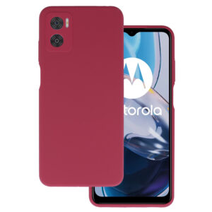 Silicone Lite Case for Motorola Moto E22/E22i burgundy