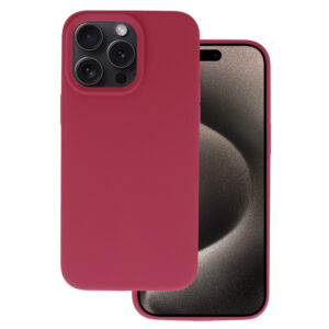 Silicone Lite Case for Iphone 15 Plus burgundy