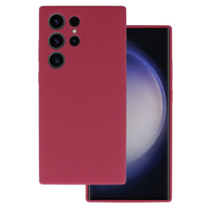 Silicone Lite Case for Samsung Galaxy S23 Ultra burgundy