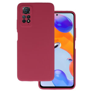 Silicone Lite Case for Xiaomi Redmi Note 11 Pro/Note 11 Pro 5G burgundy