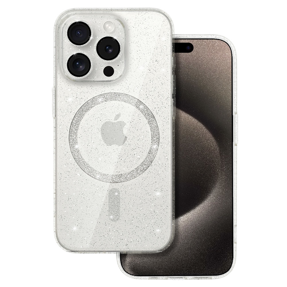 Glitter Magsafe Case for Iphone 11 transparent