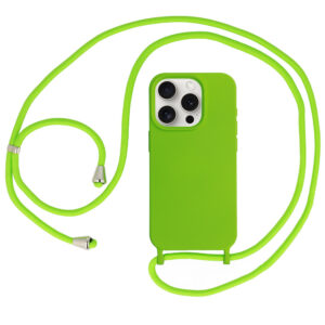 Strap Silicone Case for Iphone 15 Plus design 1 green