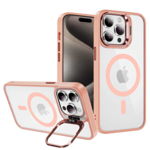 Tel Protect Kickstand Magsafe Case for Iphone 14 Pro light pink