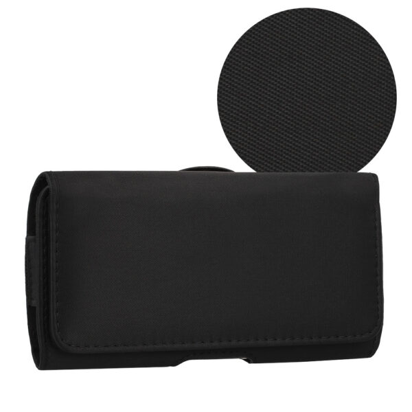 HIT Belt Holster (SIZE XL) for Iphone 16 Pro Max/Samsung A55 5G/A53/S25 Plus/S23 FE design 1 black (167x83 mm)