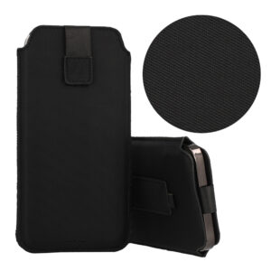 HIT Pouch Case (Size XL) for Iphone 15/15 Pro/Iphone 16/16 Pro/Samsung S24/S24 Plus/S25/S25 Plus/A53/A55 5G design 1 black