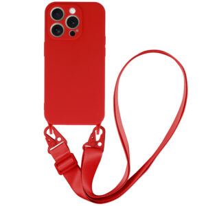 Strap Silicone Case for Iphone 11 design 2 red
