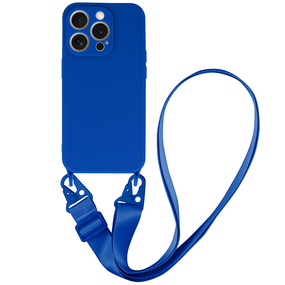 Strap Silicone Case for Iphone 12 Pro design 2 blue