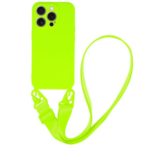 Strap Silicone Case for Iphone 13 Pro Max design 2 lime