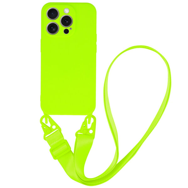 Strap Silicone Case for Iphone 13 Pro Max design 2 lime