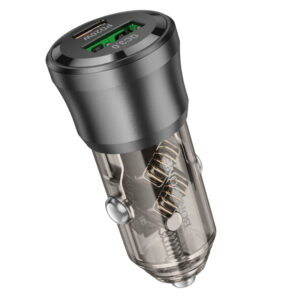 Borofone Car charger BZ25 Journey - USB + Type C - PD38W 3A black