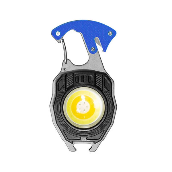 Mini flashlight LED keychain W5147 Type C with 2 screwdriver bits blue