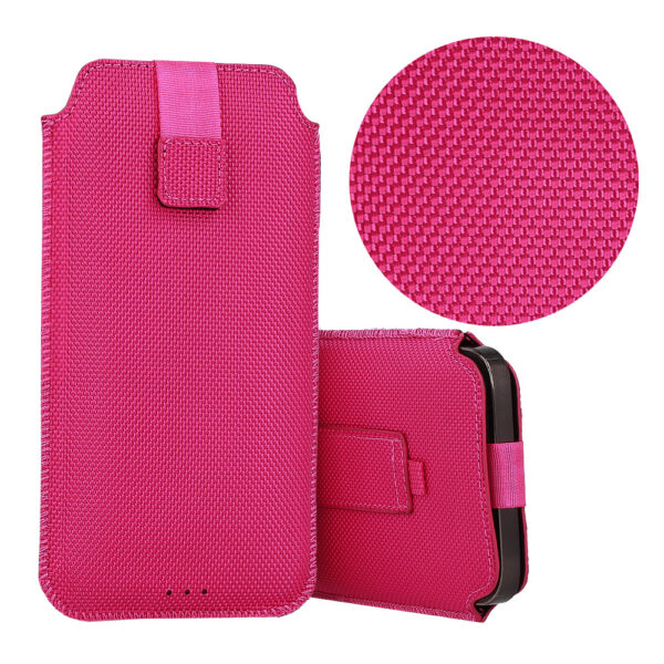 HIT Pouch Case (Size XL) for Iphone 15/15 Pro/Iphone 16/16 Pro/Samsung S24/S24 Plus/S25/S25 Plus/A53/A55 5G design 2 pink