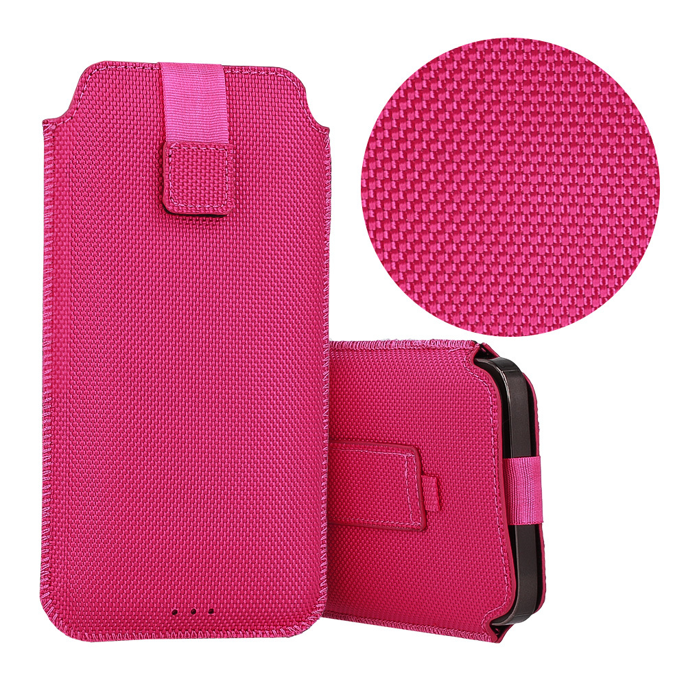 HIT Pouch Case (Size XL) for Iphone 15/15 Pro/Iphone 16/16 Pro/Samsung S24/S24 Plus/S25/S25 Plus/A53/A55 5G design 2 pink