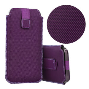 HIT Pouch Case (Size XL) for Iphone 15/15 Pro/Iphone 16/16 Pro/Samsung S24/S24 Plus/S25/S25 Plus/A53/A55 5G design 2 purple