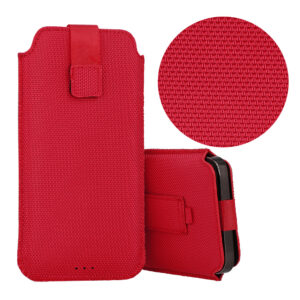 HIT Pouch Case (Size XXL) for Samsung S25 Ultra/S24 Ultra/M35/M23/A16 5G/Xiaomi Redmi 14C design 2 red