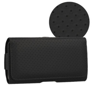 HIT Belt Holster (SIZE XL) for Iphone 16 Pro Max/Samsung A55 5G/A53/S25 Plus/S23 FE design 4 black (167x83 mm)