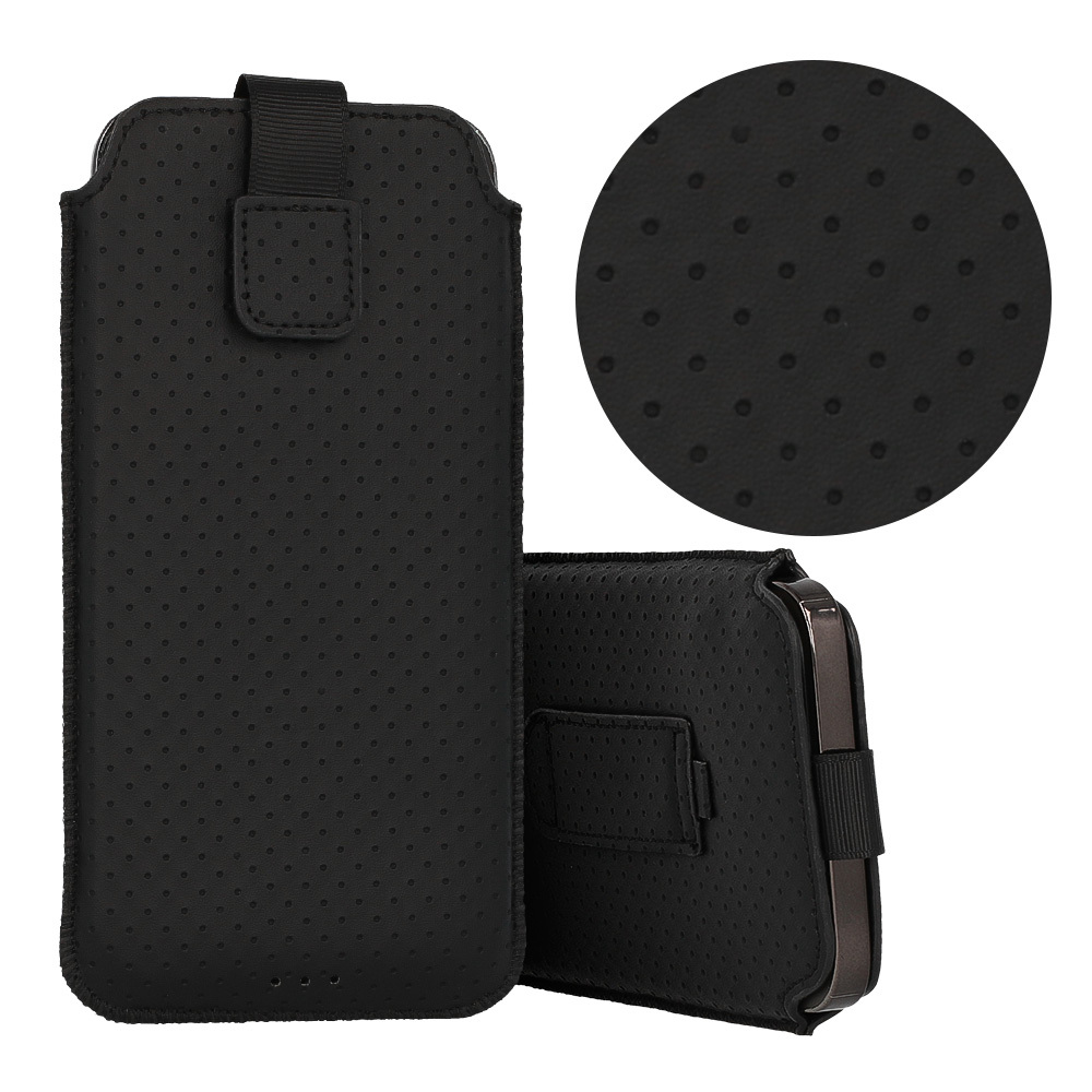 HIT Pouch Case (Size XL) for Iphone 15/15 Pro/Iphone 16/16 Pro/Samsung S24/S24 Plus/S25/S25 Plus/A53/A55 5G design 4 black