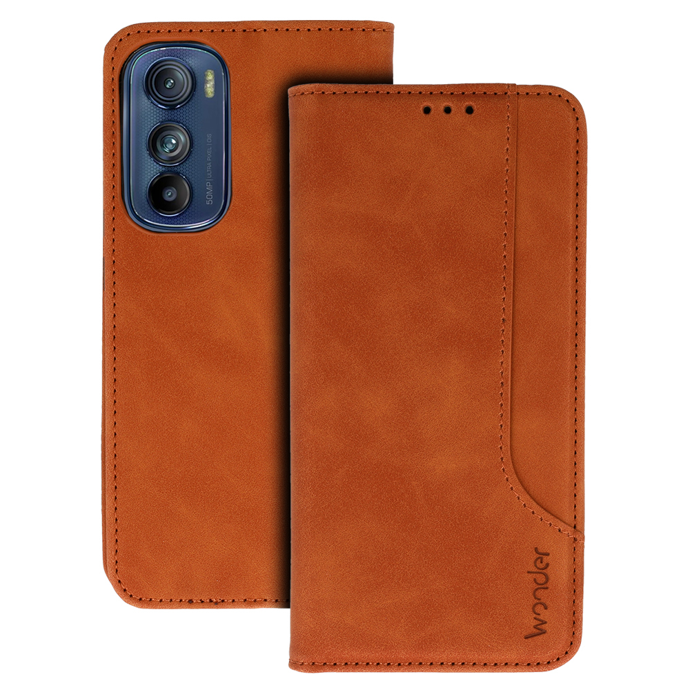 Wonder Prime Case for Motorola Edge 30 brown